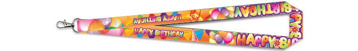 Šnúrka na krk HAPPY BIRTHDAY Náhľad Šnúrka na krk HAPPY BIRTHDAY Náhľad