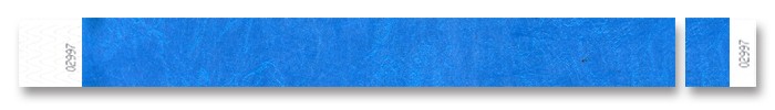 Identifikačné náramky Tyvek 1" s kontrolným kupónom Náhľad